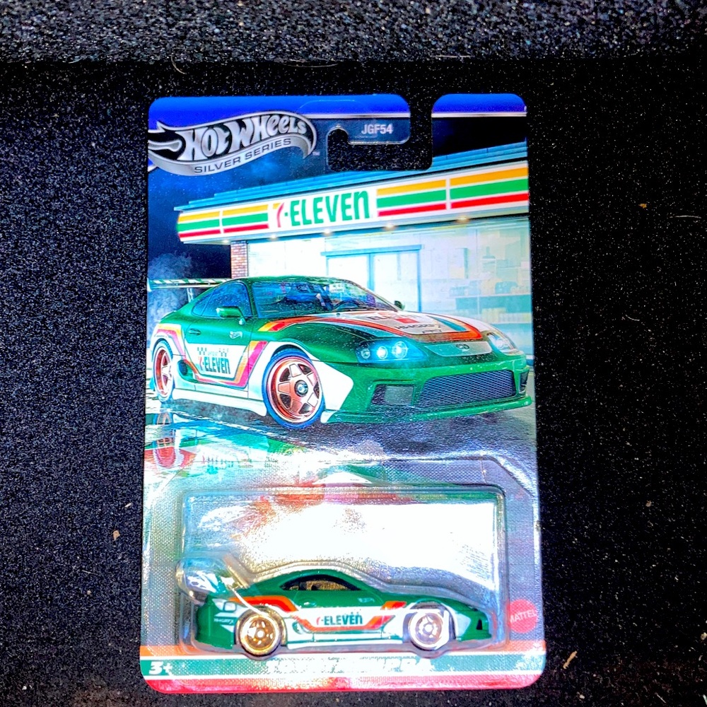 HP🎊Mattel Hot Wheels Green 7-Eleven Car